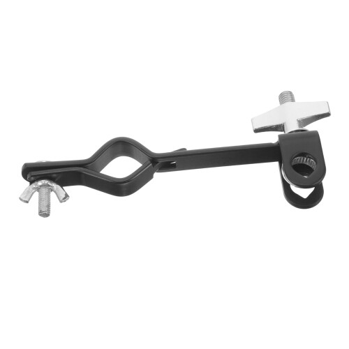 Drum Cowbell Mount with Adjustable Angle Bracket, Quick Clamp and Ergonomic Grip Holder for Drum Kit
