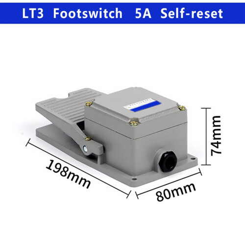 LT3 Guitar Footswitch Pedal Self‑Reset Momentary Switch with Durable Aluminum Shell for Easy Replacement 1