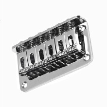 Electric Guitar Bridge Hardtail Load with Screws, Durable Metal, Fully Adjustable Saddles