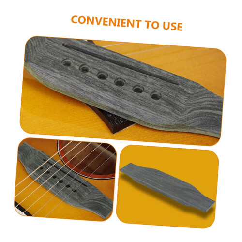 Acoustic Guitar Bridge Replacement with Durable Solid Wood for Clearer Tone and Smooth Playing 1