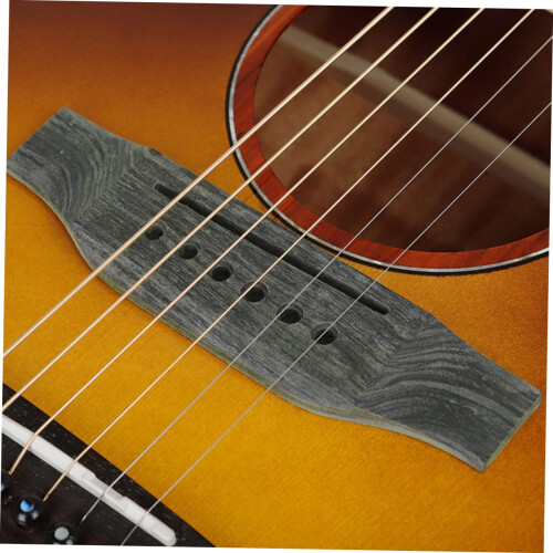 Acoustic Guitar Bridge Replacement with Durable Solid Wood for Clearer Tone and Smooth Playing 2