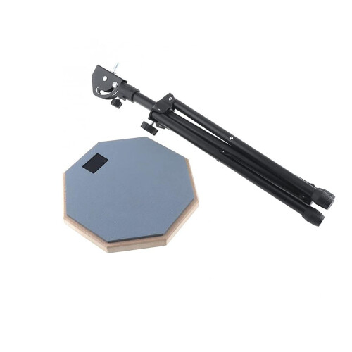 Drum Practice Pad with Stand, Silent Rubber Surface, Controlled Rebound, Durable Anti Slip Base 2
