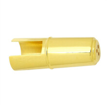 Gold Alto Saxophone Mouthpiece Cap with Reed Protection Design, Lightweight Durable Metal Protector