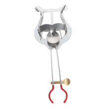 3 Pcs Trumpet Music Holder Set, Silver Plated Lyre Clip with Secure Sheet Hold for Practice