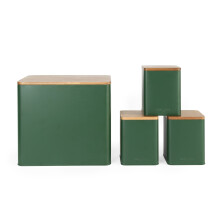 Salter Countertop Set Bread Bin with Storage Canisters CofeeTeaSugar 4 Piece