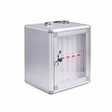 Wall Mounted Cell Phone Storage Locker with Secure Key Lock and Numbered Slots for Classroom and Office