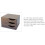 Compact Leather File Cabinet with 3 Lockable Drawers, Quiet Desk Organizer for Office Documents (Black Brown) 4