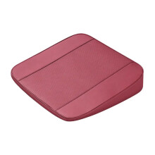 Ergonomic Car Seat Cushion for Short Drivers, Breathable Height Booster Pad with Removable Cover, Brown 6CM