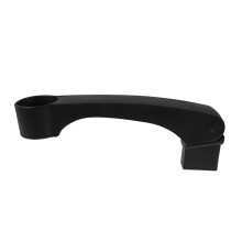 Black Theater Chair Armrest Replacement with Builtin Cup Holder, Durable Plastic Auditorium Armrest