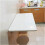 Wall Mounted Folding Table 60x50cm White Floating Desk, SpaceSaving Fold Down Workbench for Home Office 1