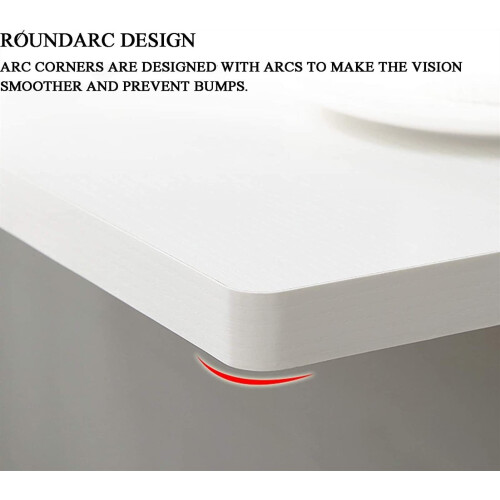 Wall Mounted Folding Table 60x50cm White Floating Desk, SpaceSaving Fold Down Workbench for Home Office 2