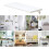 Wall Mounted Folding Table 60x50cm White Floating Desk, SpaceSaving Fold Down Workbench for Home Office 5