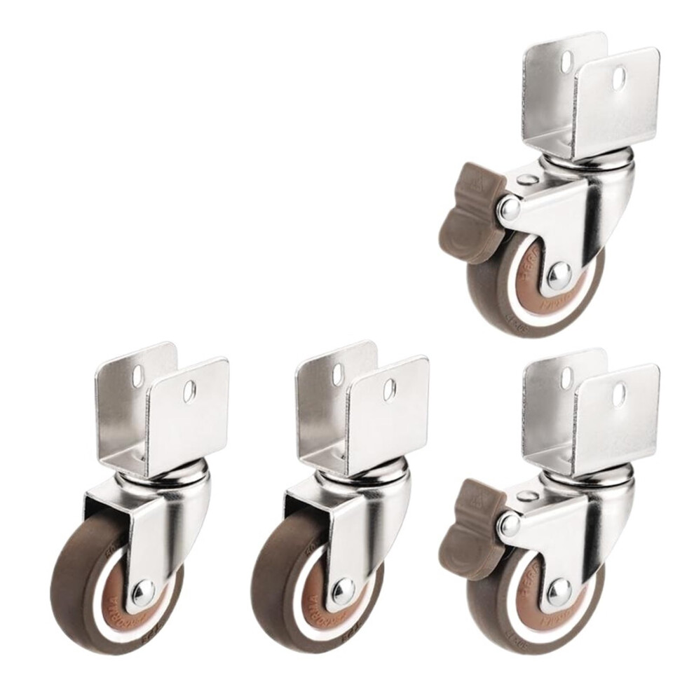 Pack Of 4 Silent 2 Inch Ball Caster Wheels For Furniture And Bed 360 Smooth Rolling 9771547848455