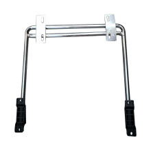 Office Chair Footrest with Retractable Design, Adjustable Iron Under Desk Rest for Gaming and Mesh Chairs