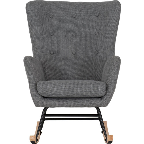 Seconique Hayden Rocking Chair - Dark Grey Fabric 2