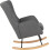Seconique Hayden Rocking Chair - Dark Grey Fabric 5