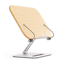 Adjustable Reading Stand with 360 Rotating Design, Foldable Aluminum Alloy Book Holder for Desk