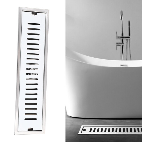 304 Stainless Steel 40cm Rectangular Floor Drain 1
