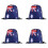 Pack Of 4 Durable Polyester Drawstring Bags With-Australia 1