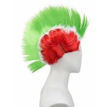 Comfortable Sports Lover Wigs Colorful-red white green