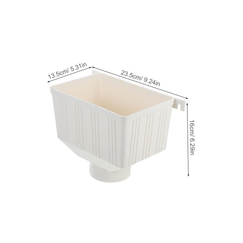 Rainwater Diverter and Downspout Adapter with Built‑in Strainer for Efficient Water Collection 1