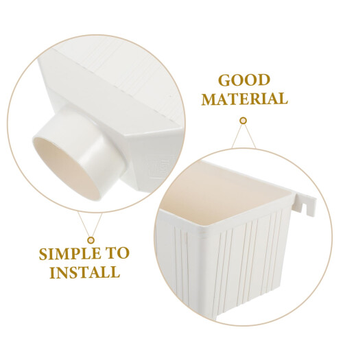 Rainwater Diverter and Downspout Adapter with Built‑in Strainer for Efficient Water Collection 2