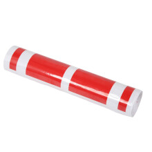 Vinyl Hood Stripes Cover - Red, Universal Fit