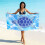 (亚马逊同款ST003, 70*140cm) Printed Microfiber Beach Towel, Quick Dry Absorbent Swimming Towel, Custom Logo Design Available Fast Drying 1