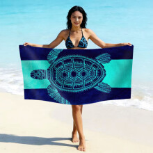 (亚马逊同款STYQ-012, 90*180cm) Printed Microfiber Beach Towel, Quick Dry Absorbent Swimming Towel, Custom Logo Design Available Fast Drying