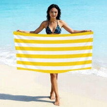 (亚马逊同款ST011, 70*140cm) Printed Microfiber Beach Towel, Quick Dry Absorbent Swimming Towel, Custom Logo Design Available Fast Drying