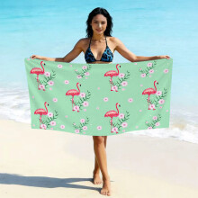 (新款推荐STYQ-09, 90*180cm) Printed Microfiber Beach Towel, Quick Dry Absorbent Swimming Towel, Custom Logo Design Available Fast Drying