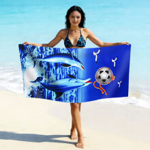 (亚马逊同款STYQ-069, 90*180cm) Printed Microfiber Beach Towel, Quick Dry Absorbent Swimming Towel, Custom Logo Design Available Fast Drying