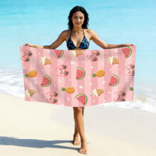 (亚马逊同款STYQ-038, 70*140cm) Printed Microfiber Beach Towel, Quick Dry Absorbent Swimming Towel, Custom Logo Design Available Fast Drying