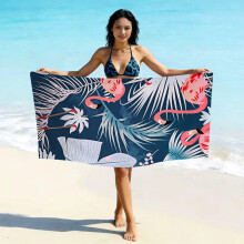 (亚马逊同款STYQ-097, 70*140cm) Printed Microfiber Beach Towel, Quick Dry Absorbent Swimming Towel, Custom Logo Design Available Fast Drying