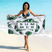 (亚马逊同款STYQ-101, 90*180cm) Printed microfiber beach towel - quick drying absorbent swimming towel