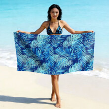 (亚马逊同款STYQ-043, 70*140cm) Printed microfiber beach towel - quick drying absorbent swimming towel