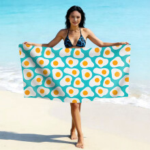 (亚马逊同款STYQ-056, 70*140cm) Printed Microfiber Beach Towel, Quick Dry Absorbent Swimming Towel, Custom Logo Design Available Fast Drying