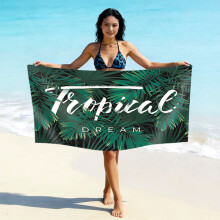 (亚马逊同款STYQ-037, 70*140cm) Printed microfiber beach towel - quick drying absorbent swimming towel