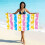 (亚马逊同款STYQ-044, 70*140cm) Printed microfiber beach towel - quick drying absorbent swimming towel 1