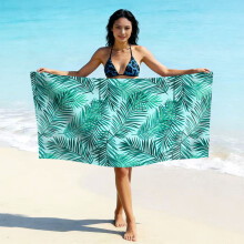 (亚马逊同款STYQ-042, 90*180cm) Printed Microfiber Beach Towel, Quick Dry Absorbent Swimming Towel, Custom Logo Design Available Fast Drying