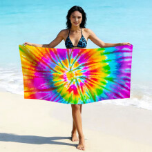 (亚马逊同款STYQ-048, 70*140cm) Printed microfiber beach towel - quick drying absorbent swimming towel