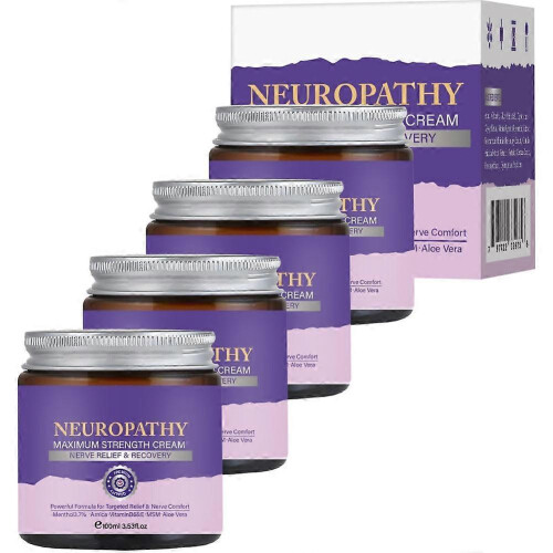(4pcs)Neuropathy Nerve Relief Cream-Maximum Strength Cream For Foot, Hands, Leg