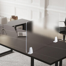 Frosted Acrylic Desk Divider 50x30cm Shatter‑Resistant Privacy Panel for Office and Classroom