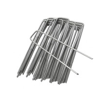 40Pcs Garden U Shaped Ground Stakes Steel Landscape Fabric Pins for Weed Control Fabric