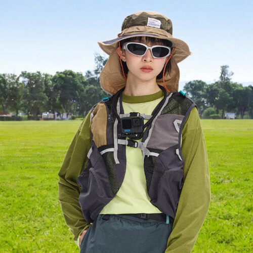 Lightweight Running Hydration Vest Backpack with Breathable Mesh and Multiple Pockets, Black L 1