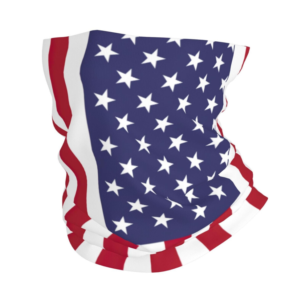 American Flag Neck Gaiter Face Mask, Breathable Moisture Wicking Bandana For Summer Outdoor Sports 9073542992622