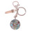 Practical Natural Stone Keychain Photo Frame-mixed colors 1