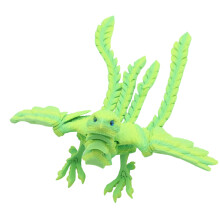 Precisions 3D-gedruckte bewegliche Phönixskulptur,-Grün