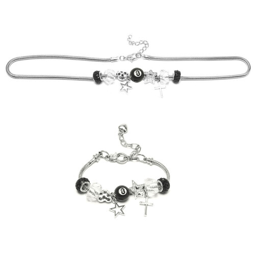 Collier élégant en alliage de Zinc, breloque étoile à-collier 1