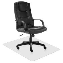 Office Chair Mat 36x48 Clear PVC Floor Protector for Hardwood or Carpeted Floors AntiSlip Easy Clean